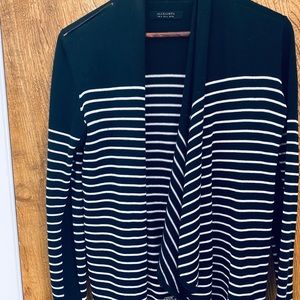 AllSaints Navy Drina Striped Cardigan